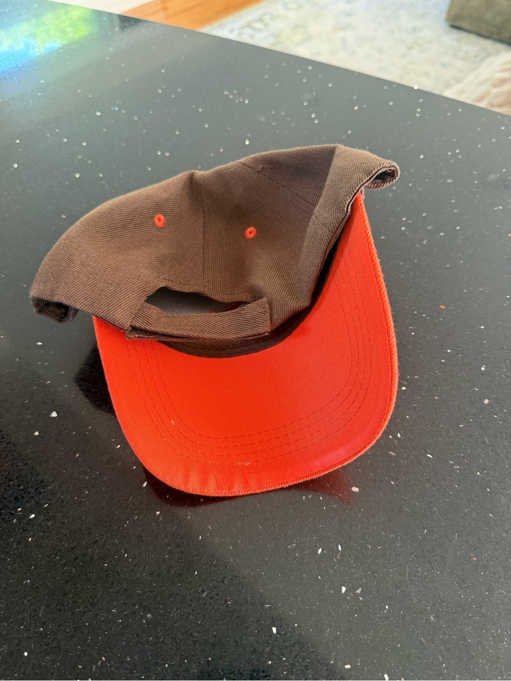 Cleveland Football Brown and Orange Hat - Picture 4 of 4